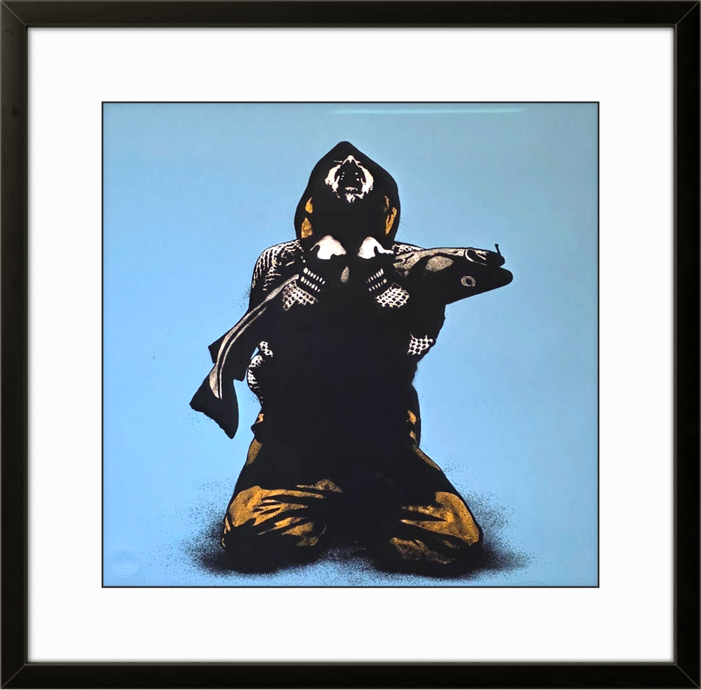 Kunsttrykket "In cod we trust" av Pøbel er en av hans mest ettertraktede kunstverk. 