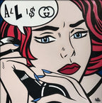 Kunstverket kommer i størrelsen 100 x 100 cm