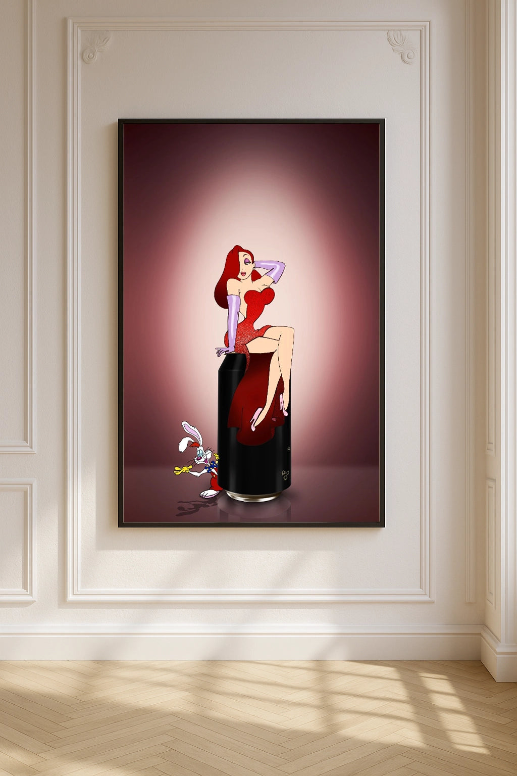 Se kunstverket "Jessica Rabbit" i galleri M35 på Tjuvholme
