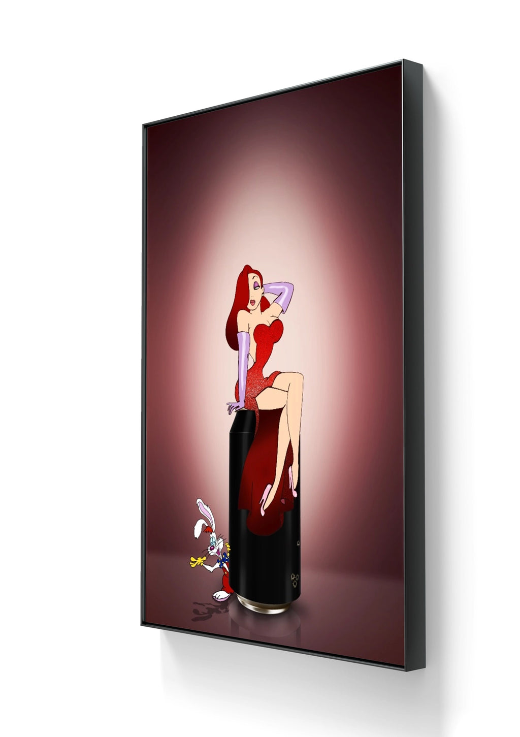 Kunstverket "Jessica Rabbit" kommer i størrelsen 160 x 100 cm.