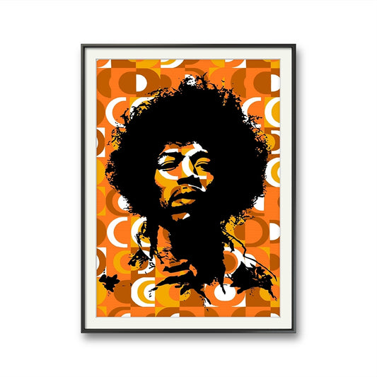 Jimi Hendrix er et digitalt grafisk kunstverk laget av Salke