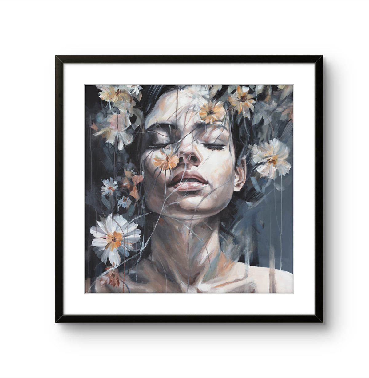 Fine art giclée trykket "Just bee" av den norske kunstneren Laila Maria Mæland