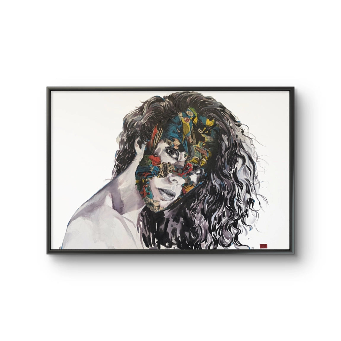 "La Cage et Longueur Dónde" er laget med flere teknikker av Sandra Chevrier