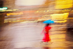 Detaljebilde av fotokunsttrykket "Lady in Red" av Douglas Carr