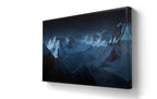 Maleriet "Kjerkfjorden ved Reine, Lofoten" kommer i størrelsen 150 x 250 cm.