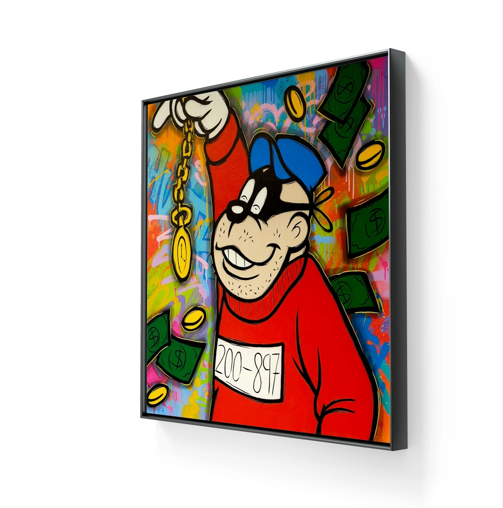 Kunstverket Look at this av Salke1 leveres ferdig innrammet med sort ramme. 