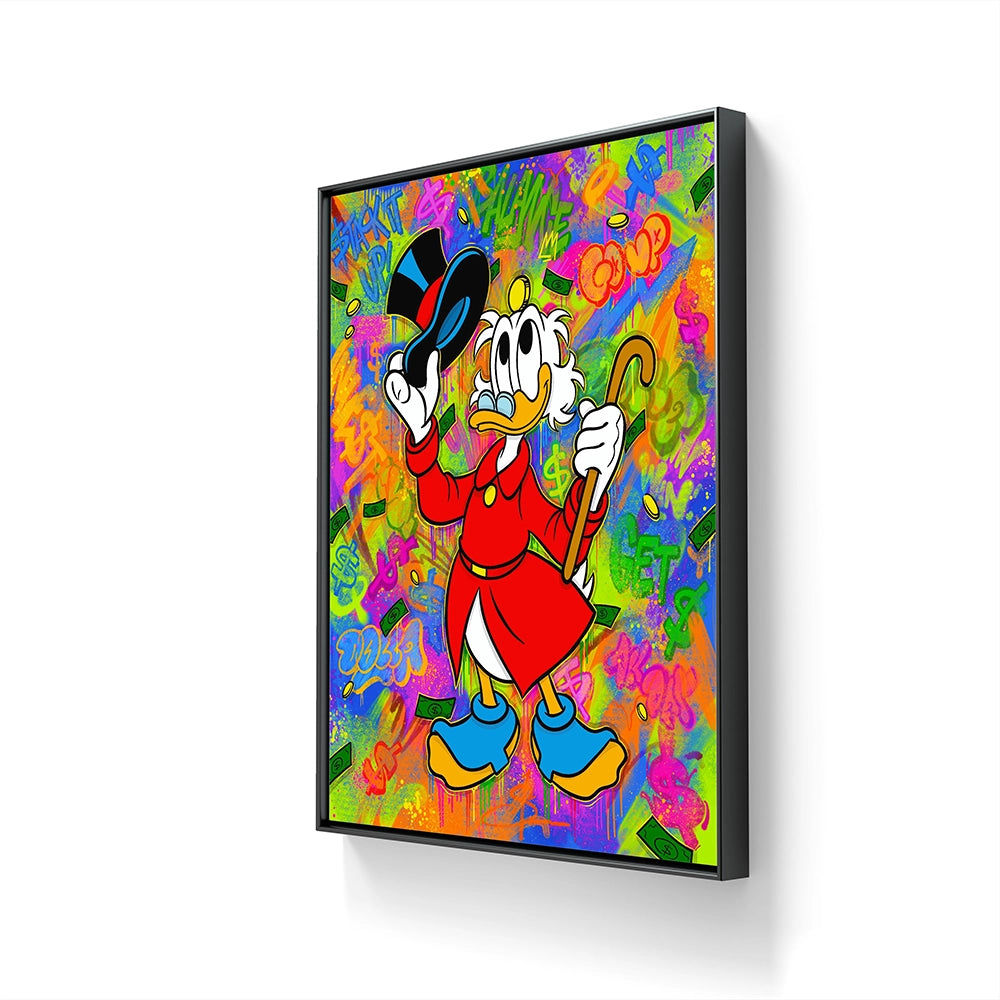 Kunstverket Lucky me kommer på canvas og kunstpapir