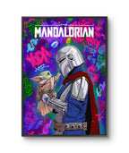 DGA kunsttrykket "Mandalorian" av den norske graffitikunstneren Salke1.