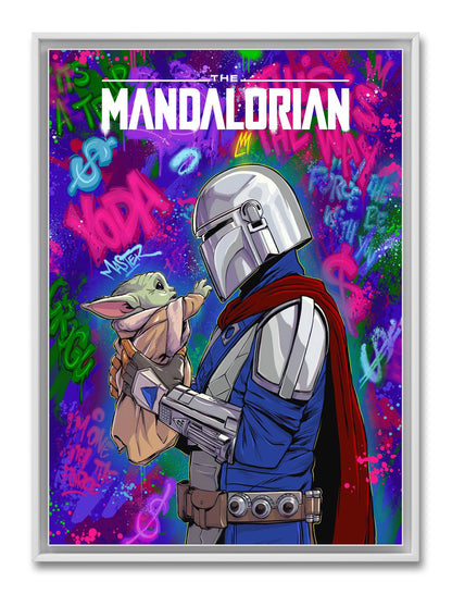 Mandalorian kommer i to ulike versjoner, en på kunstpapir og en på lerret. 