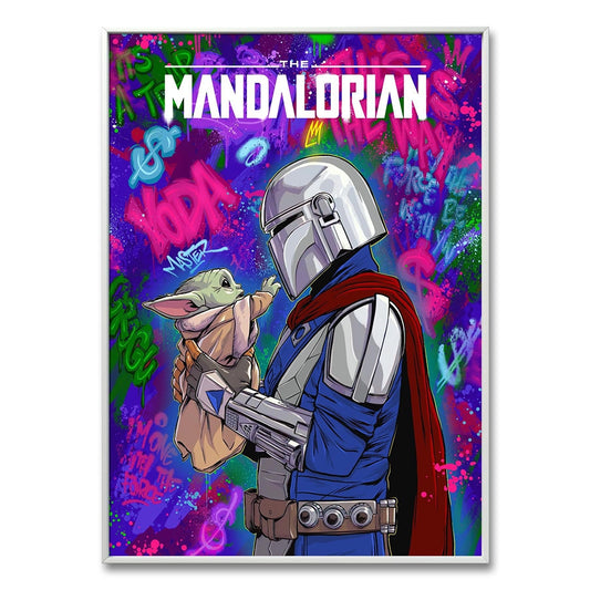 Mandalorian et digitalt grafisk kunstverk av Salke.