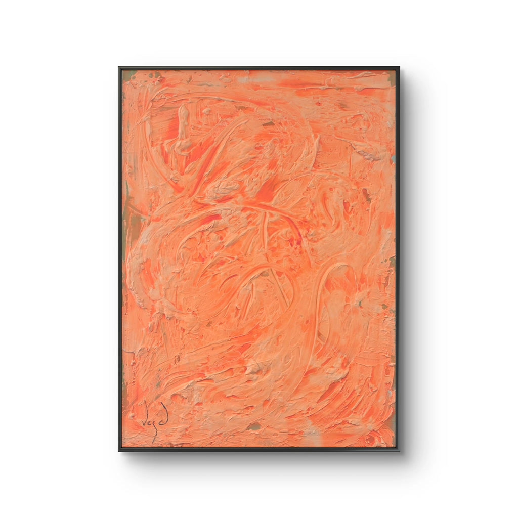 Maleriet "Marshmallow clouds" av den norske kunstneren Vegard Blomberg.
