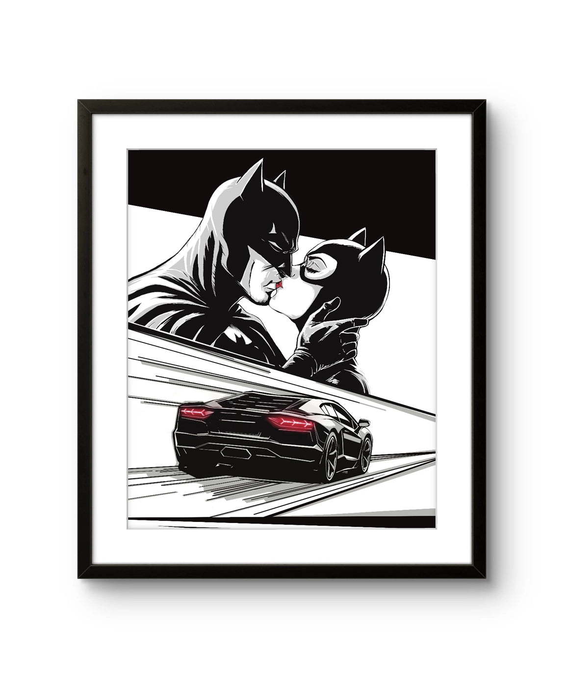 DGA kunsttrykket "Midnight kiss" av den norske kunstneren Nobo, signert og nummerert i begrenset opplag på 10 stk.