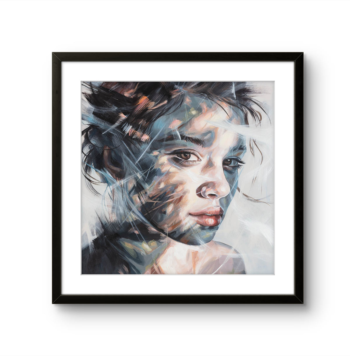 Fine art giclée trykket "Mindreader" av den norske kunstneren Laila Maria Mæland.