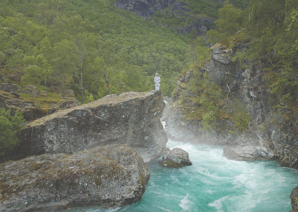 Detaljebilde av fine art fotokunsttrykket "Mørkridalen".