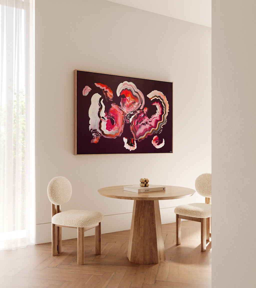 Maleriet "n757/2026" kommer i størrelsen 100 x 150 cm