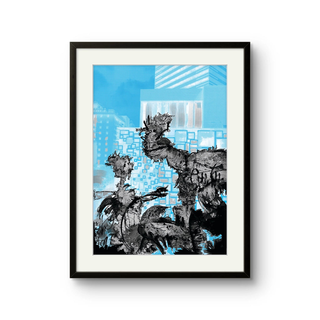 Kunsttrykket "Nobady" av den norske samtidskunstneren Stian Borgen