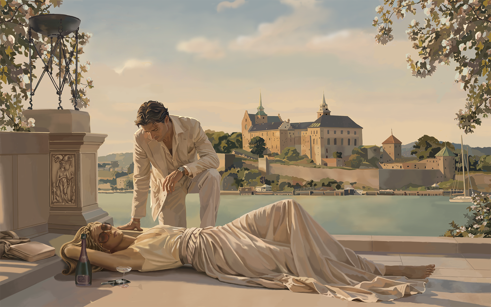 Detaljebilde av kunsttrykket «Nobel Lovers» 