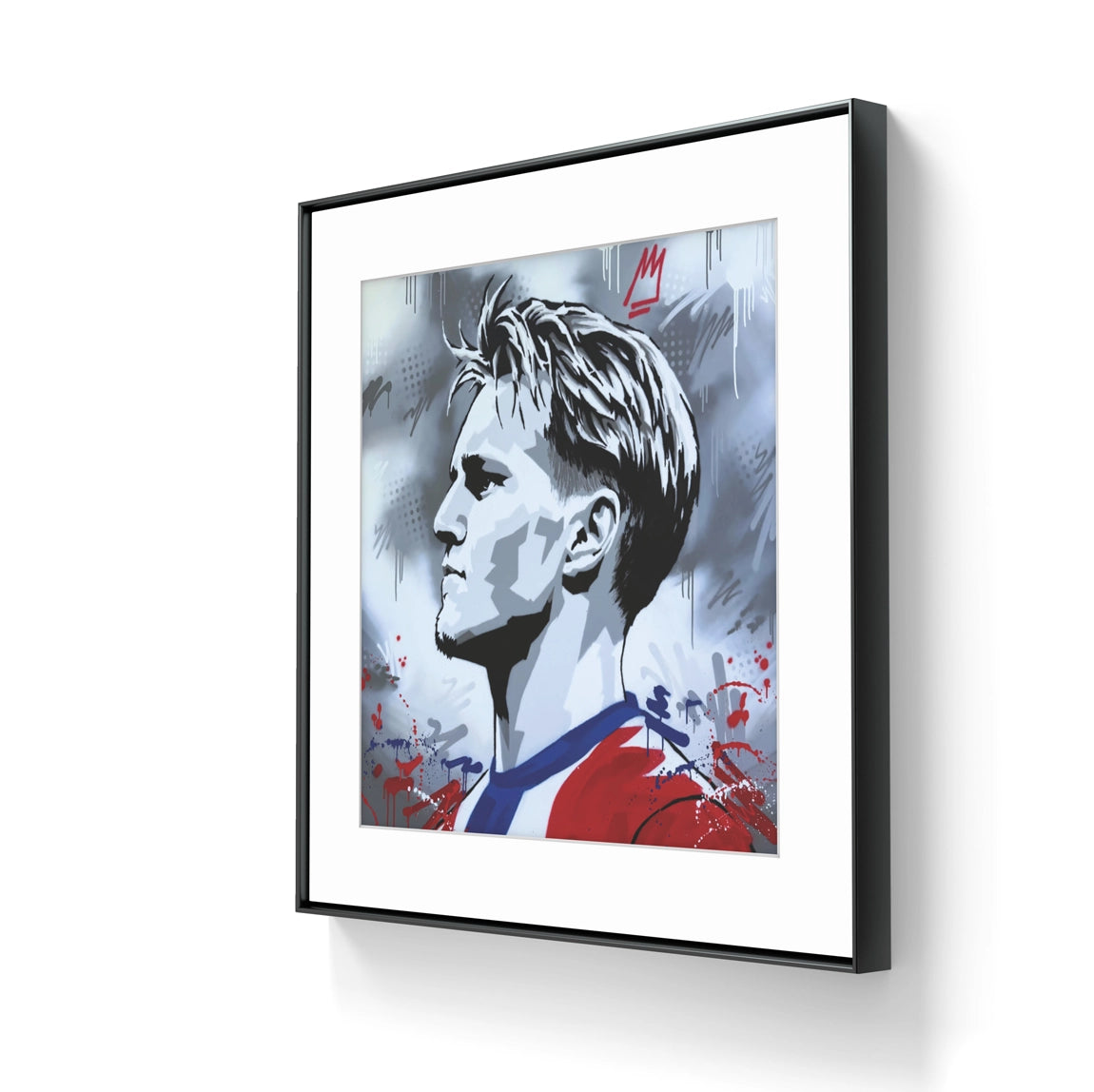 Kunsttrykket "Ødegaard" leveres på kunstpapir og er signert og nummeret.