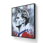 Originalerket "Ødegaard" er laget med spray på lerret. 