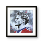 Fine art giclée trykket "Ødegaard" av den norske graffitikunstneren Salke1, signert og nummerert i begrenset opplag
