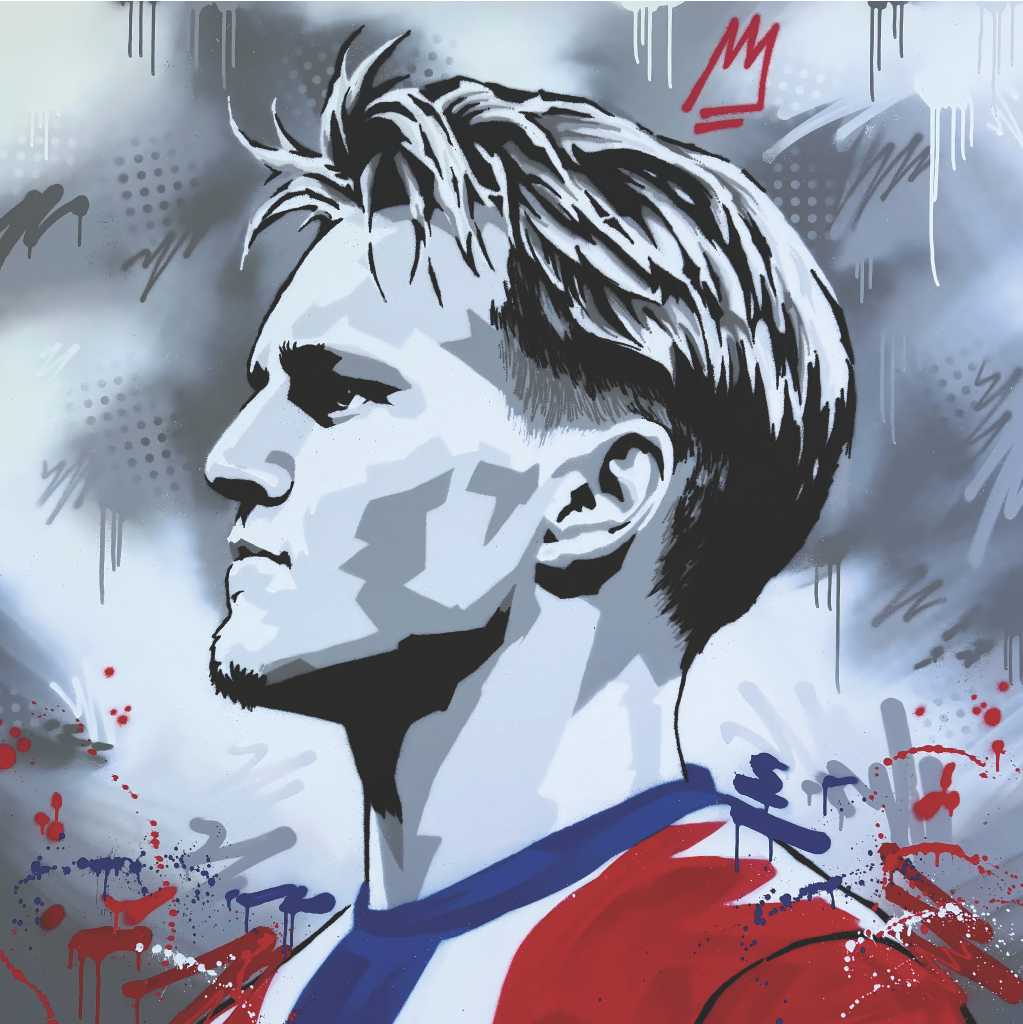 Detaljebilde av originalerket "Ødegaard" av kunstneren Salke1