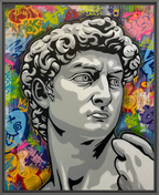 Detaljebilde av maleriet "Old money, New vision" av Salke1