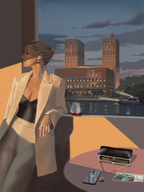 Detaljebilde av kunsttrykket «One Last Toast» 