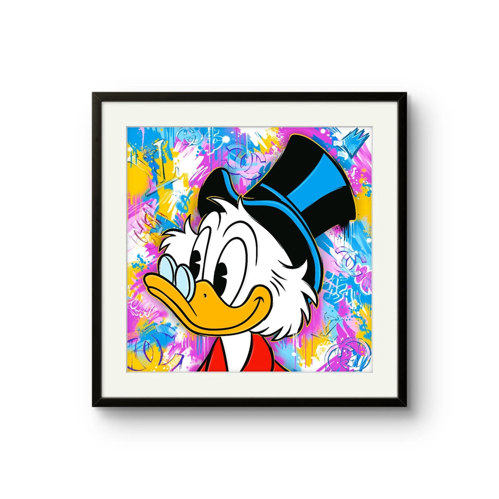 DGA kunsttrykket "Onkel Skrue" av den norske graffitikunstneren Salke1.