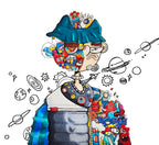  Hand finish er håndkolorert av kunstneren og alle eksemplarene er unike.