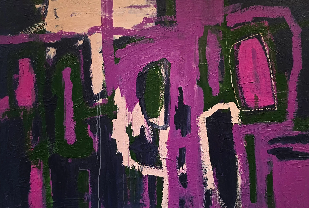 Detaljebilde av maleriet "Parallel univers"