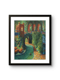 Fine art giclée trykket "Passasjen" på kunstpapir i størrelsen 40 x 50 cm.