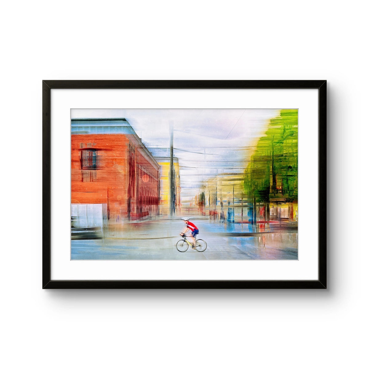 Fine art fotokunsttrykket "Pictures Ride" av kunstfotografen Douglas Carr, signert og nummerert i begrenset opplag. 