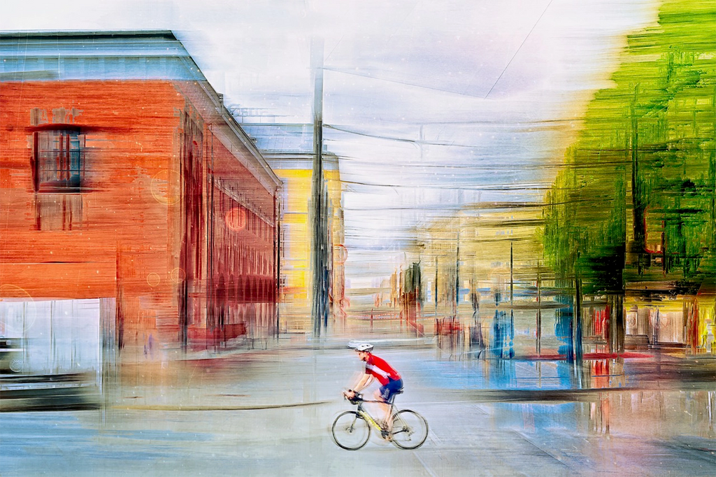 Detaljebilde av fotokunsttrykket "Pictures Ride" av Douglas Carr