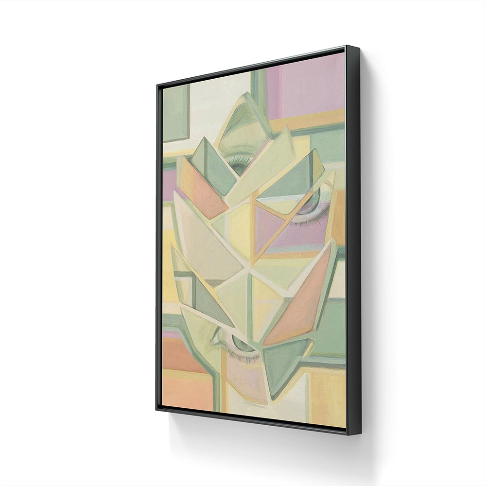 Pine Occhio leveres ferdig innrammet med sort ramme. 