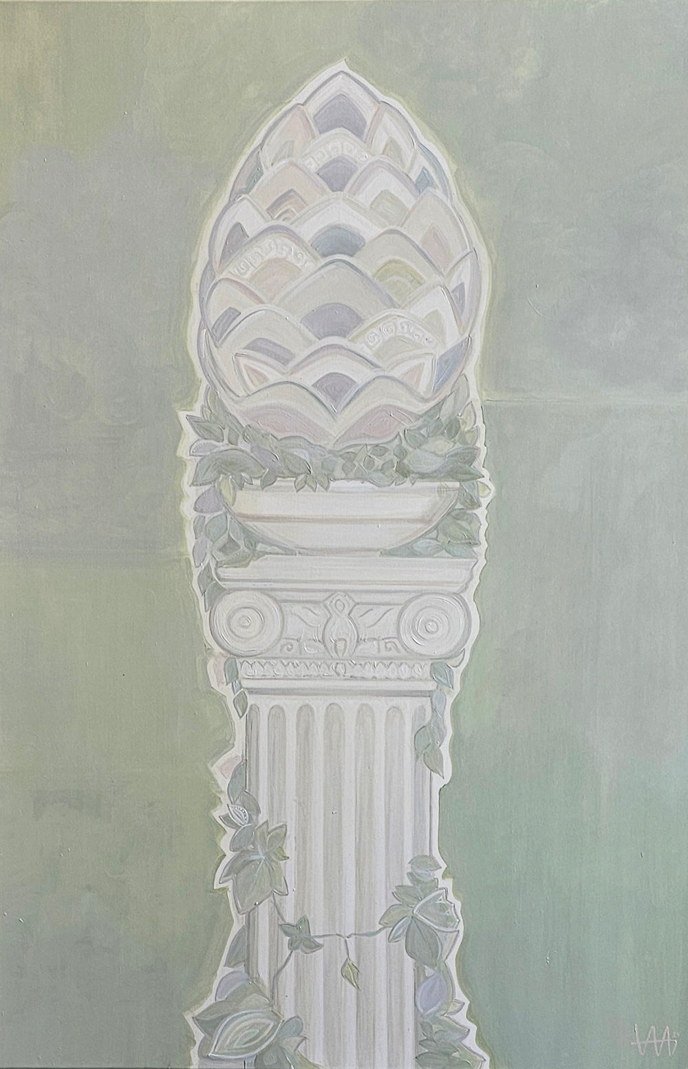 Detaljebilde av maleriet Pine Occhio av Ina Matho