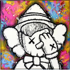 Detaljebilde av kunstverket "Pinocchio" av den norske kunstneren Salke1