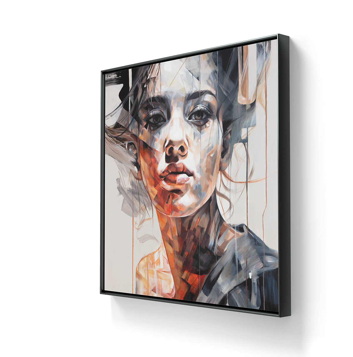 Kunstverket "Prove me right" leveres med en sort ramme. 