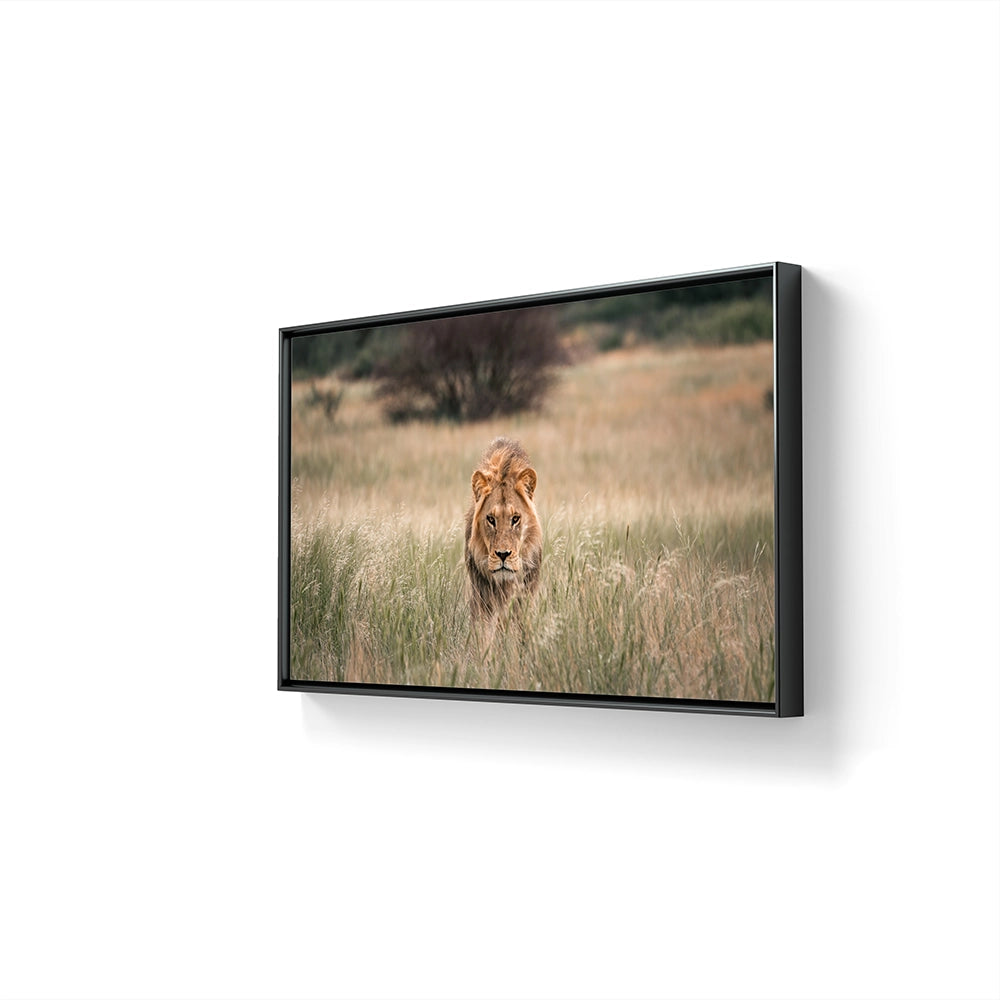 Kunstverket leveres med ramme i aluminium. 