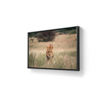 Kunstverket leveres med ramme i aluminium. 