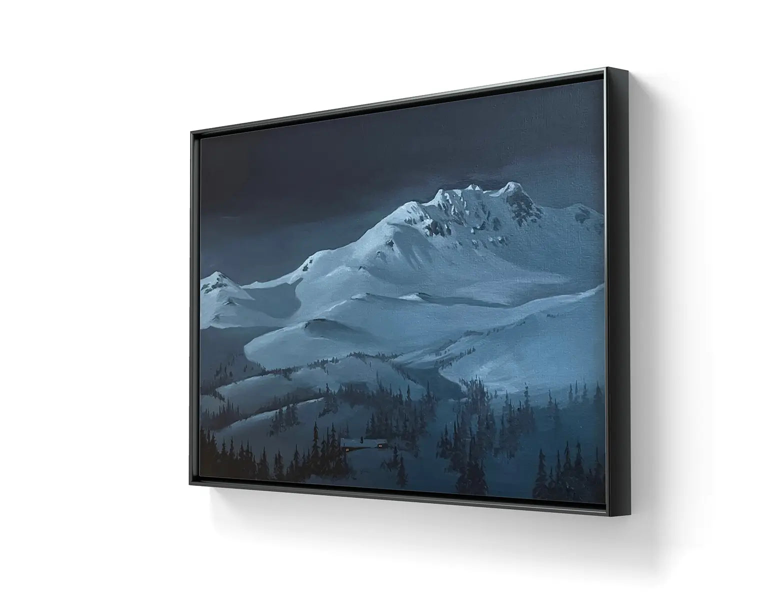 Maleriet tar utgangspunkt i "Ranten" er en av toppene på Norefjell og Høgevarde, og et fjell med en helt egen plass i norsk kunsthistorie. 