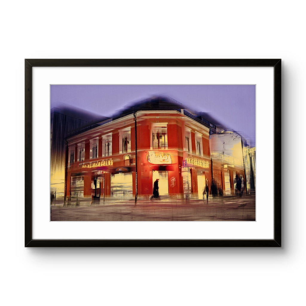 Fine art fotokunsttrykket "Red Haven" av kunstfotografen Douglas Carr, signert og nummerert i begrenset opplag.