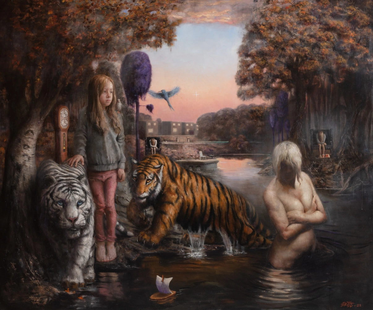 Kunstverket kommer i størrelse 193 x 161 cm