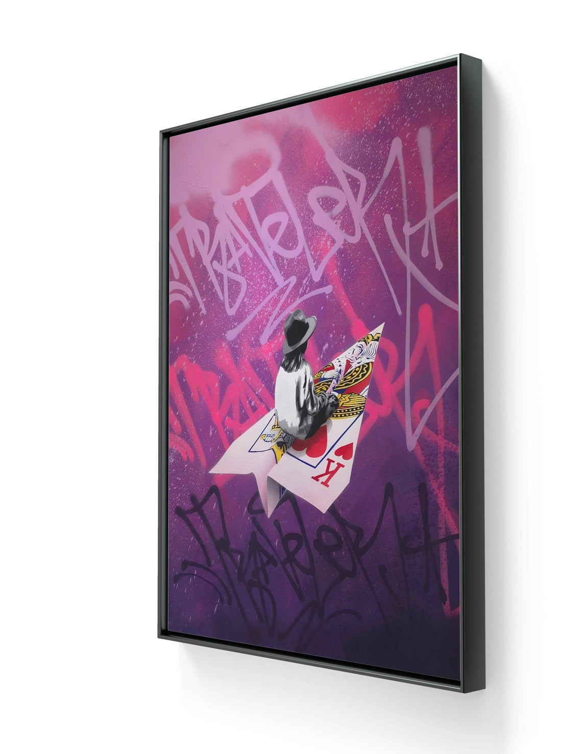 Kunstverket "Risk, rosa" kommer i størrelsen 120 x 90 cm.