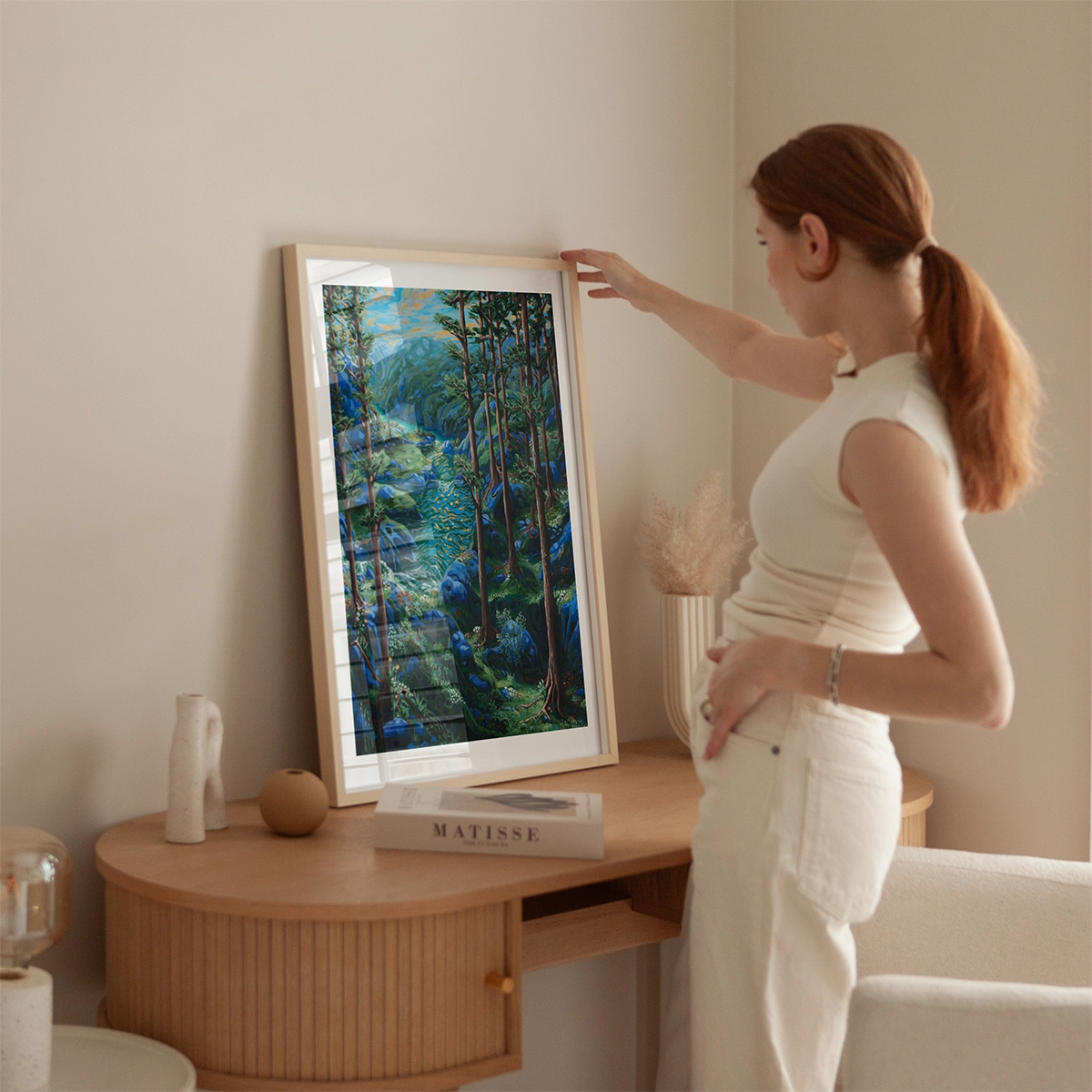 Kunsttrykket "Røtter i fjell og fjord" kommer i et begrenset opplag på 15 stk