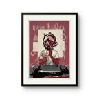 Kunsttrykket "Ruler of Tomorrow land" av den norske samtidskunstneren Stian Borgen