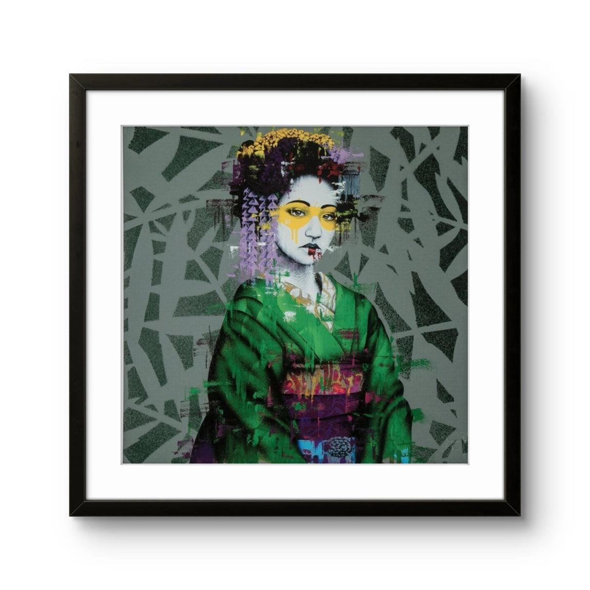 Trykket "Ryosii" av samtidskunstneren Findac. 