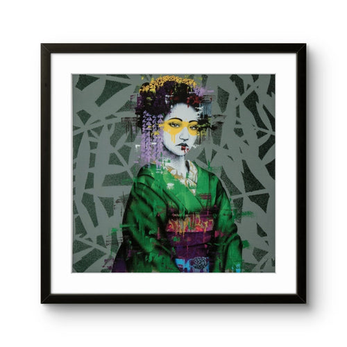 Trykket "Ryosii" av samtidskunstneren Findac. 