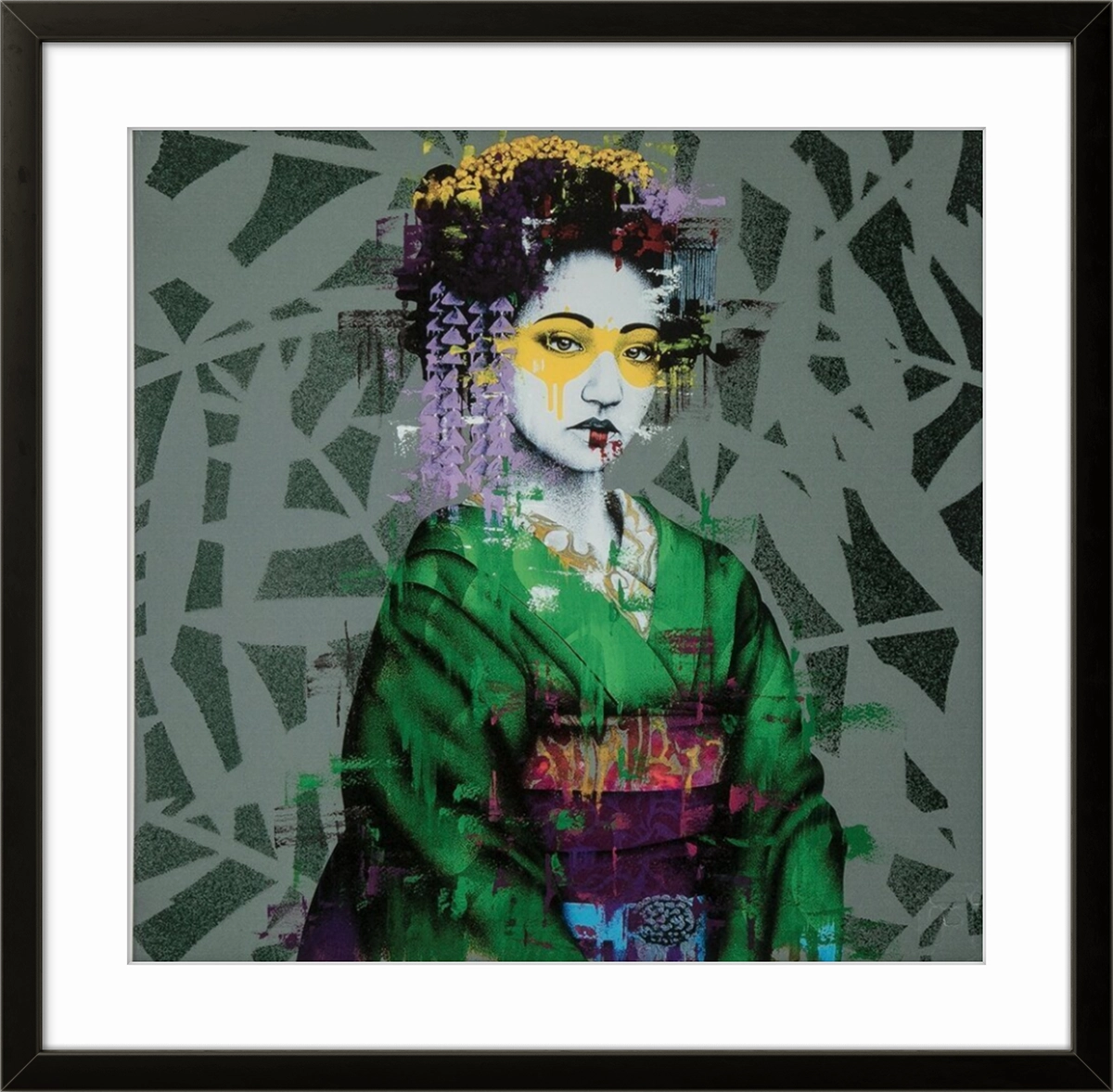 Trykket "Ryosii" er ikke signert og er et åpent opplag. 