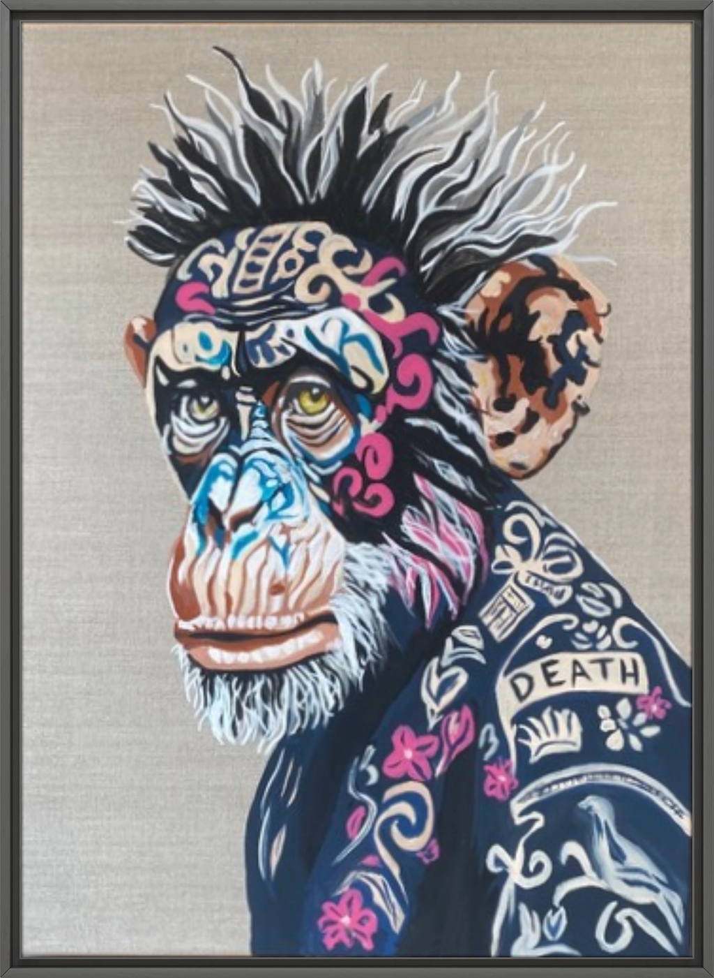 Kunstverket "Shadows and bloom" inviterer til å se det vakre og det uunngåelige side om side. I blomstermotivene finnes livskraft, i inskripsjonen ligger døden