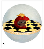 Detaljebilde av printet "shouldn´t have done that" av kunstnerduoen Reisanger